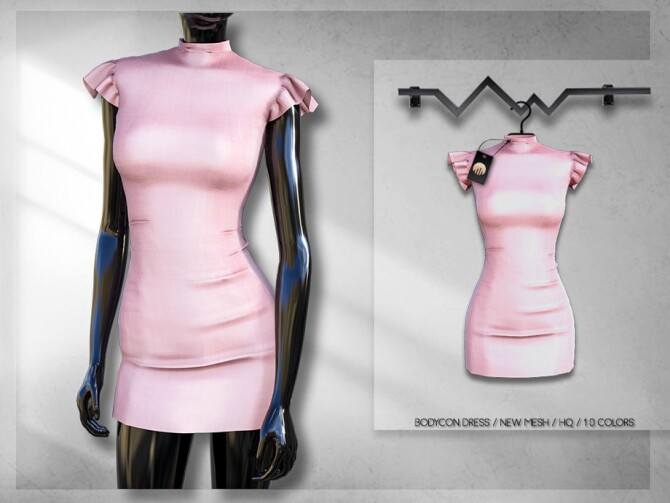 Sims 4 Bodycon Dress BD311 by busra tr at TSR