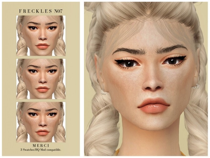Sims 4 Freckles N07 by Merci at TSR