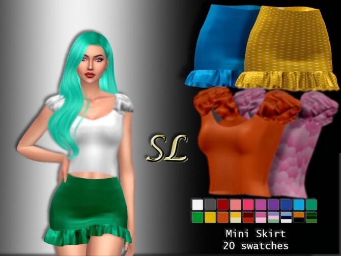 Sims 4 Mini skirt by SL CCSIMS at TSR