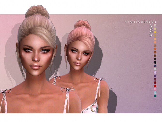 Sims 4 Jessica hair by Nightcrawler at TSR