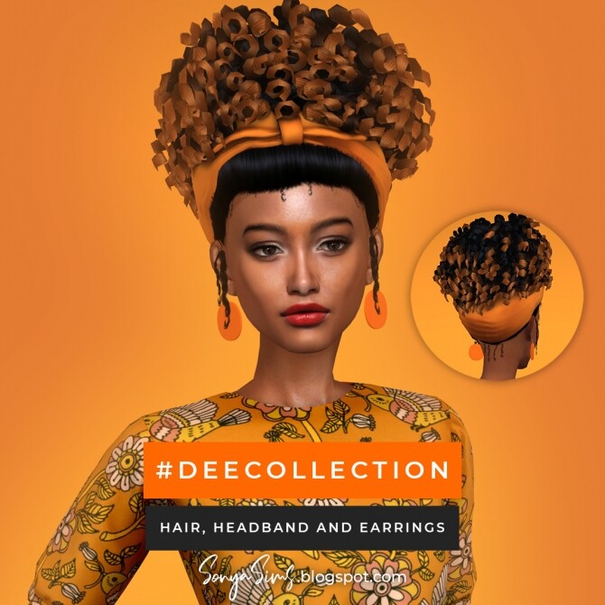 Sims 4 Dee collection + Iara Hair at Sonya Sims