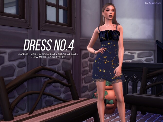 Sims 4 Dress No.4 by Alexa Catt at TSR