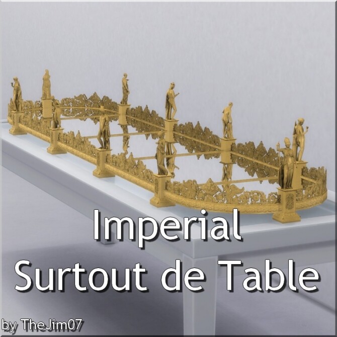 Sims 4 Imperial Surtout de Table by TheJim07 at TSR