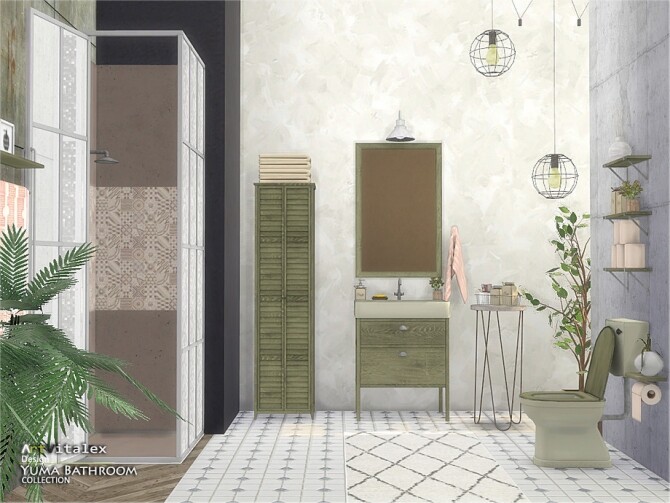 Sims 4 Yuma Bathroom by ArtVitalex at TSR