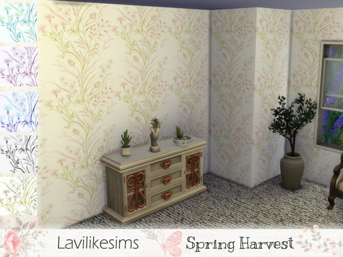 Sims 4 Spring Harvest wallpaper by lavilikesims at TSR