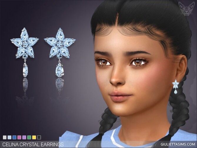 Sims 4 Celina Earrings For Kids at Giulietta