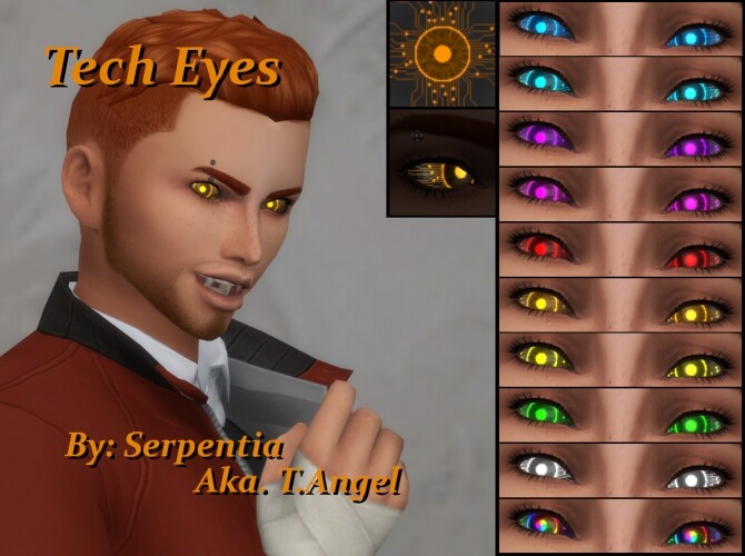 Sims 4 Tech Eyes by Serpentia at Mod The Sims