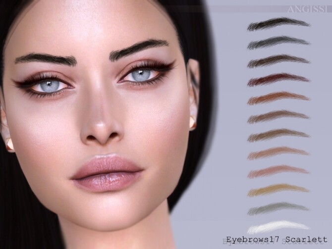 Sims 4 Eyebrows 17 Scarlett by ANGISSI at TSR