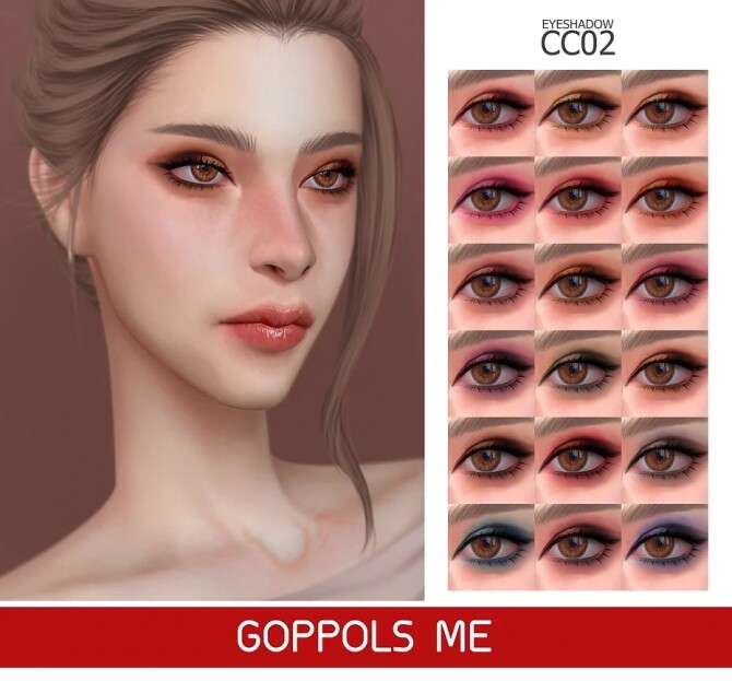 Sims 4 GPME GOLD Eyeshadow CC 02 at GOPPOLS Me