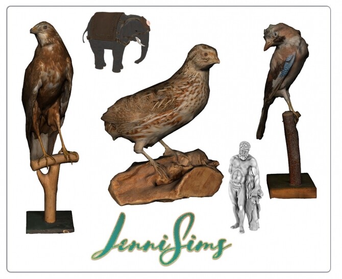 Sims 4 DECO STATUES 5 ITEMS at Jenni Sims