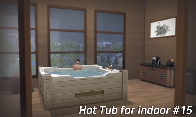 Sims 4 No roof indoor Hot tub by NURIbatsal at Mod The Sims