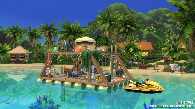 Sims 4 Travel by Raft Off The Grid at Frau Engel