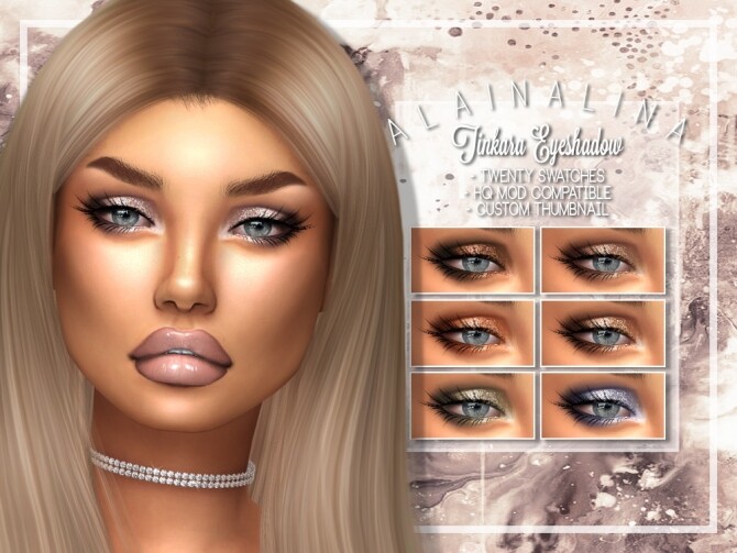 Sims 4 Tinkara Eyeshadow at AlainaLina