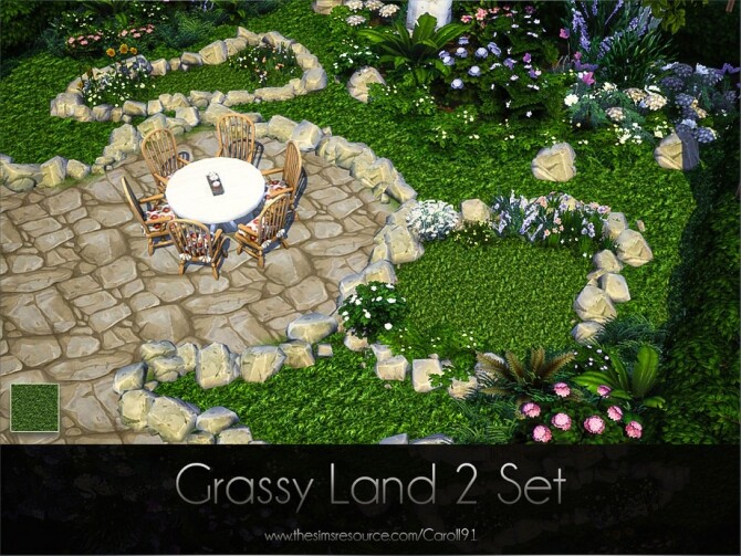 Sims 4 Grassy Land 2 Set by Caroll91 at TSR