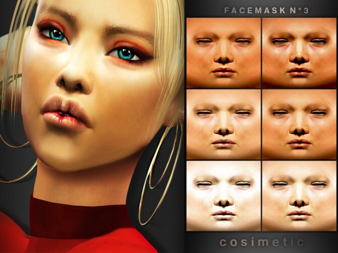 Sims 4 Facemask N3 Gigi by cosimetic at TSR