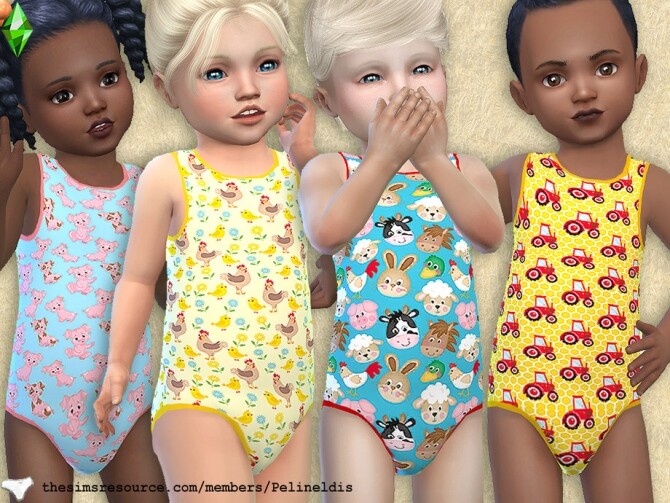 Sims 4 Toddler Farm Bodyvest by Pelineldis at TSR