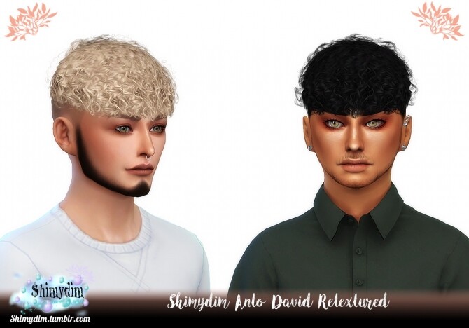 Sims 4 Anto David Hair Retexture Naturals + Unnaturals at Shimydim Sims