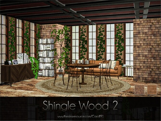 Sims 4 Shingle Wood 2 by Caroll91 at TSR