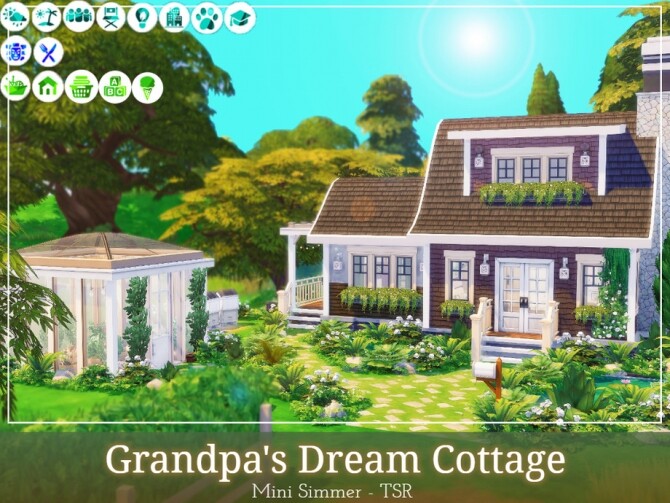 Sims 4 Grandpas Dream Cottage by Mini Simmer at TSR