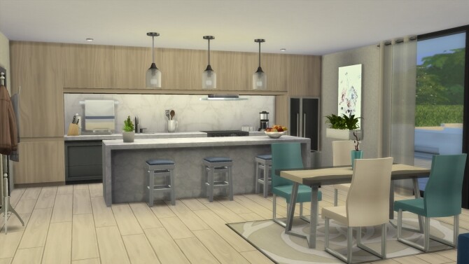 Sims 4 Simply Modern Home by RayanStar at MTS