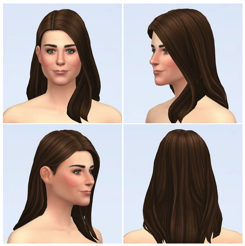 Sims 4 Kate Hair IV / V1 at Rusty Nail