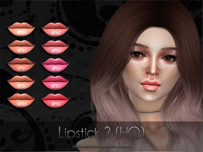 Sims 4 Lipstick 2 HQ by Caroll91 at TSR