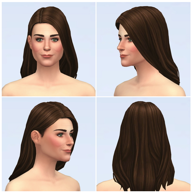 Sims 4 Kate Hair IV / V2 at Rusty Nail