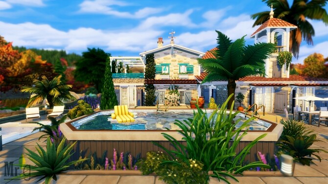 Sims 4 DURANCE Provencal House at Mister Glucose