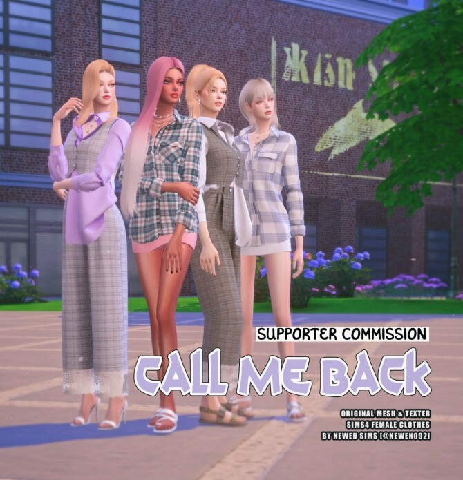 Sims 4 Call Me Back collection at NEWEN