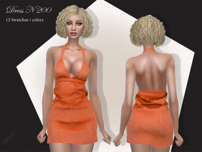 Sims 4 Dress N 200 by pizazz at TSR