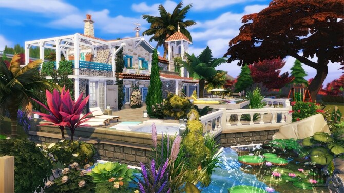 Sims 4 DURANCE Provencal House at Mister Glucose