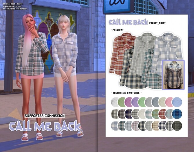 Sims 4 Call Me Back collection at NEWEN