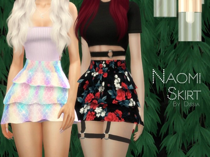 Sims 4 Naomi Skirt by Dissia at TSR