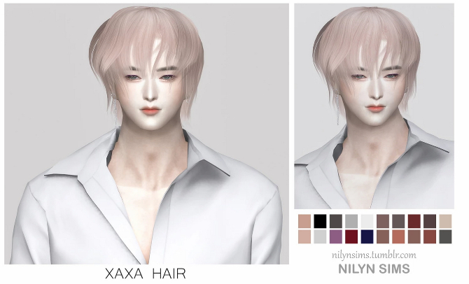 XAXA MALE HAIR at Nilyn Sims 4 » Sims 4 Updates