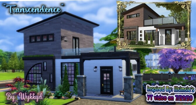 Sims 4 Transcendence Modern Starter Home by Wykkyd at Mod The Sims