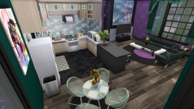 Sims 4 Transcendence Modern Starter Home by Wykkyd at Mod The Sims