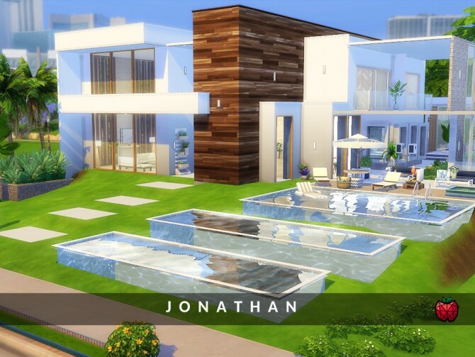 Sims 4 Jonathan house no cc by melapples at TSR