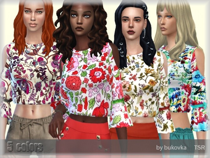 Sims 4 Shirt Female by bukovka at TSR