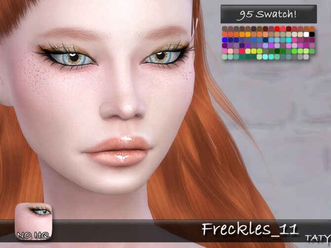 sims 4 cc light freckles