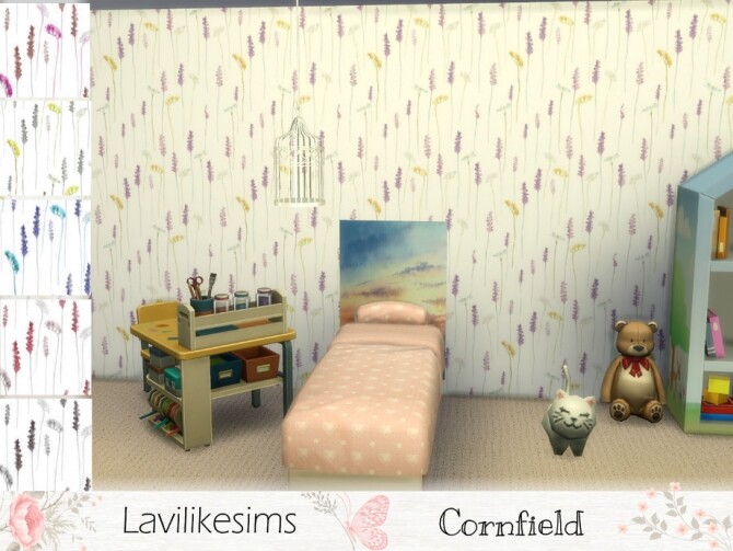 Sims 4 Cornfield wallpaper by lavilikesims at TSR
