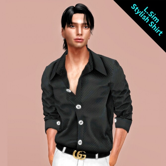 Sims 4 Stylish shirt M at L.Sim