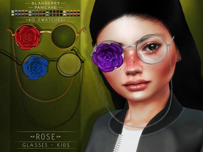 Sims 4 Rose Glasses at Blahberry Pancake