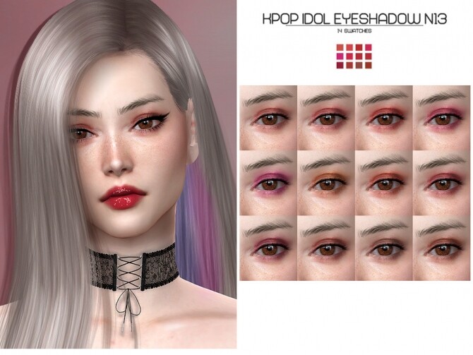 Sims 4 LMCS Kpop Idol Eyeshadow N13 by Lisaminicatsims at TSR