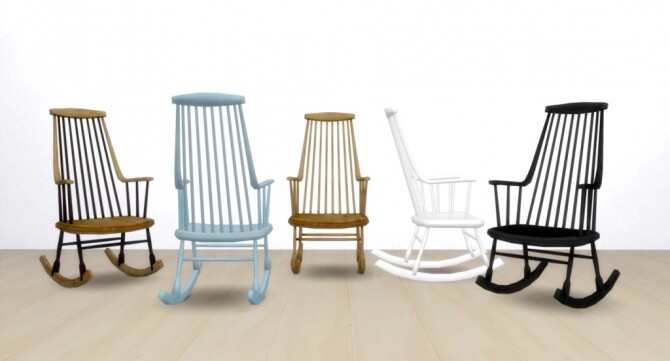 Sims 4 Swedish Rocking Chair by Pocci at Garden Breeze Sims 4