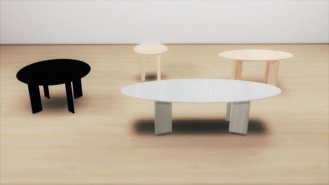 Sims 4 BEVEL TABLES COLLECTION at Meinkatz Creations