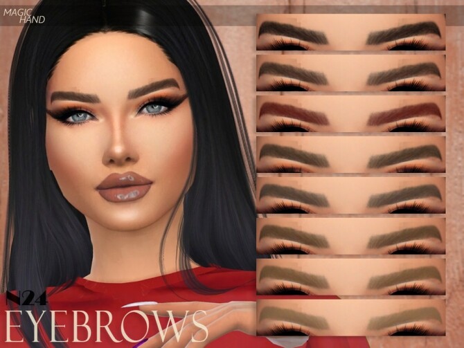 Sims 4 Eyebrows N24 by MagicHand at TSR