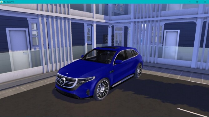Sims 4 Mercedes Benz EQC at LorySims