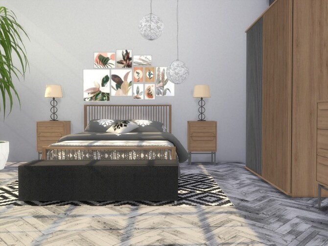 Sims 4 Lakefield Bedroom by Onyxium at TSR