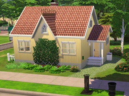 Dortheas little yellow house at KyriaT’s Sims 4 World