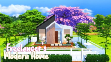 Freelancer’s Modern Home by simbunnyRT at Mod The Sims